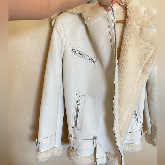 Avec Les Filles Oversized Moto Jacket Coat - Picture 9 of 13